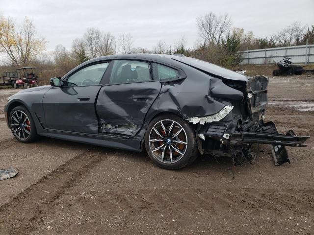 WBY33AW05PFP05464 - 2023 BMW I4 M50 GRAY photo 2