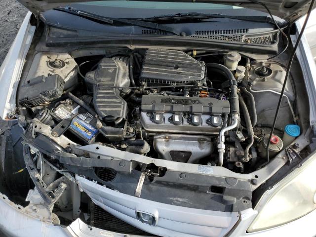 2HGES15142H584491 - 2002 HONDA CIVIC DX SILVER photo 11