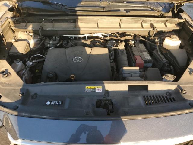 5TDGZRBH8MS084566 - 2021 TOYOTA HIGHLANDER XLE GRAY photo 12