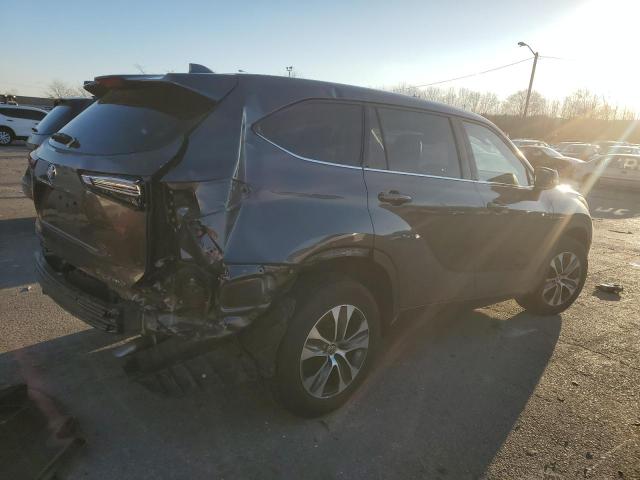 5TDGZRBH8MS084566 - 2021 TOYOTA HIGHLANDER XLE GRAY photo 3