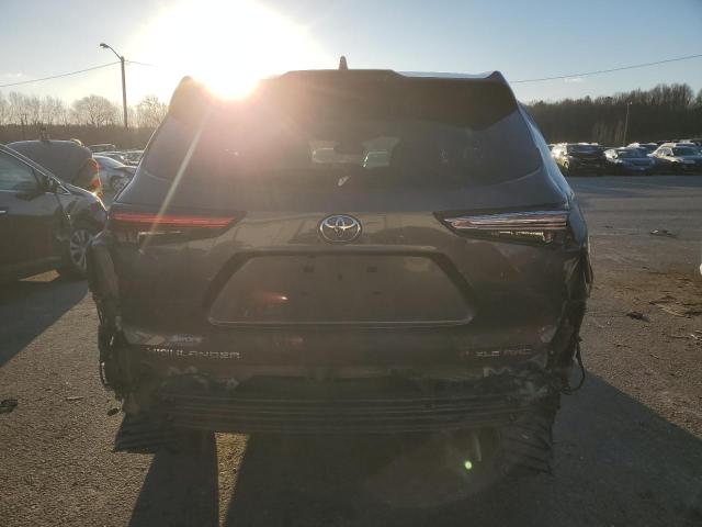 5TDGZRBH8MS084566 - 2021 TOYOTA HIGHLANDER XLE GRAY photo 6