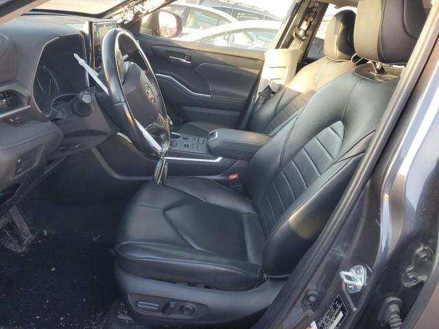 5TDGZRBH8MS084566 - 2021 TOYOTA HIGHLANDER XLE GRAY photo 7
