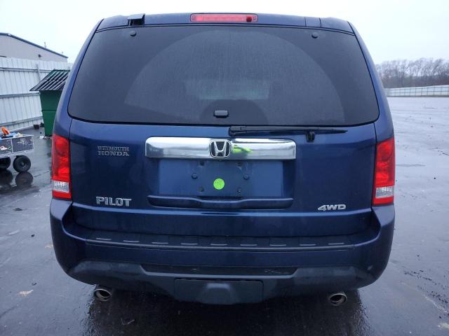 5FNYF4H52FB022780 - 2015 HONDA PILOT EXL BLUE photo 6