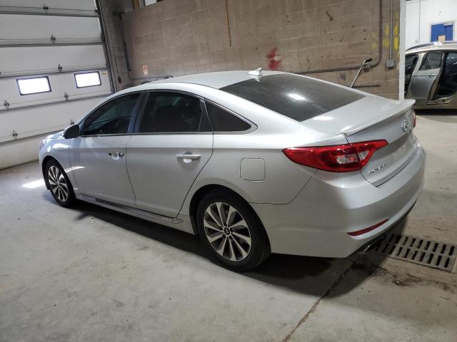5NPE34AF0FH047077 - 2015 HYUNDAI SONATA SPORT SILVER photo 2