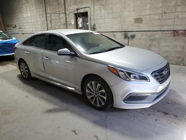 5NPE34AF0FH047077 - 2015 HYUNDAI SONATA SPORT SILVER photo 4