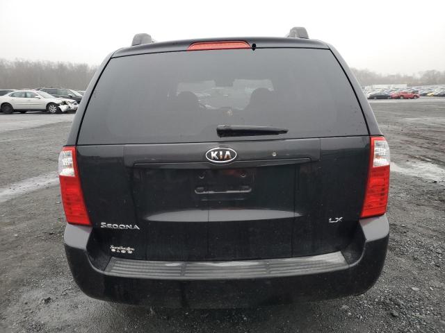 KNDMB233166053826 - 2006 KIA SEDONA EX BLACK photo 6