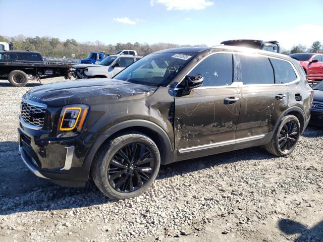 5XYP54HC4MG124388 - 2021 KIA TELLURIDE SX BROWN photo 1