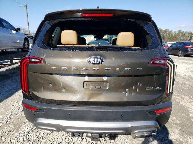 5XYP54HC4MG124388 - 2021 KIA TELLURIDE SX BROWN photo 6