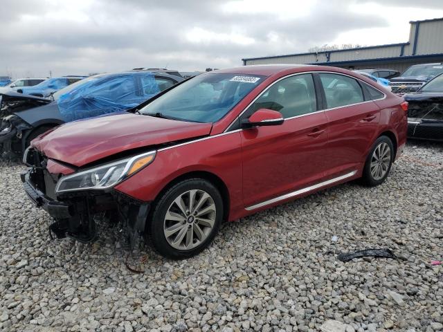 5NPE34AF7FH253173 - 2015 HYUNDAI SONATA SPORT BURGUNDY photo 1