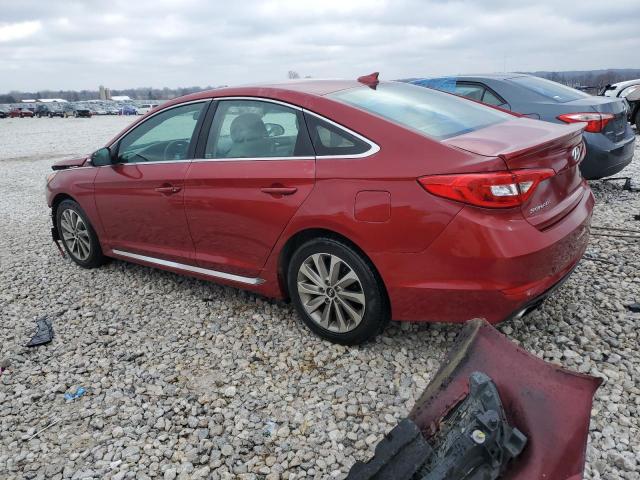 5NPE34AF7FH253173 - 2015 HYUNDAI SONATA SPORT BURGUNDY photo 2