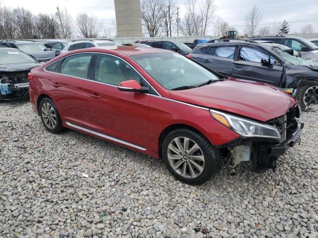 5NPE34AF7FH253173 - 2015 HYUNDAI SONATA SPORT BURGUNDY photo 4