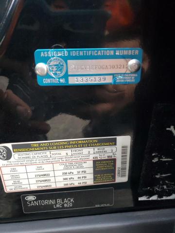 SALGV3EF0GA303212 - 2016 LAND ROVER RANGE ROVE AUTOBIOGRAPHY BLACK photo 13