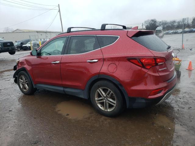 5XYZUDLBXHG490775 - 2017 HYUNDAI SANTA FE S RED photo 2