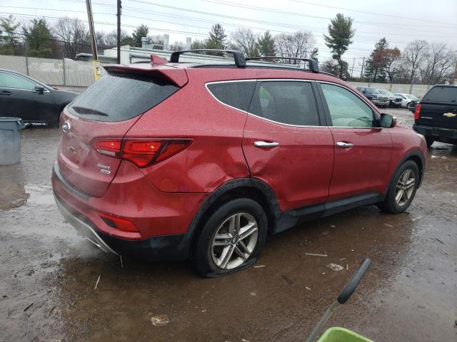 5XYZUDLBXHG490775 - 2017 HYUNDAI SANTA FE S RED photo 3