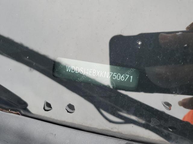 WDDSJ4EBXKN750671 - 2019 MERCEDES-BENZ CLA 250 CHARCOAL photo 12