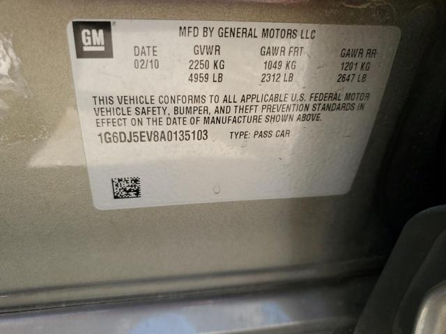 1G6DJ5EV8A0135103 - 2010 CADILLAC CTS PERFORMANCE COLLECTION Silber Foto 12