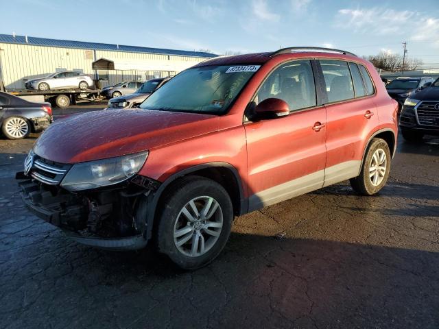 WVGBV7AX7FW104498 - 2015 VOLKSWAGEN TIGUAN S RED photo 1