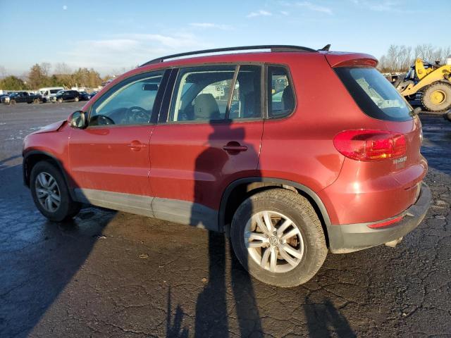 WVGBV7AX7FW104498 - 2015 VOLKSWAGEN TIGUAN S RED photo 2