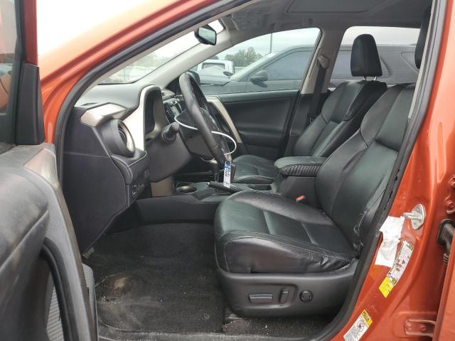 2T3YFREV9FW200843 - 2015 TOYOTA RAV4 LIMITED ORANGE photo 7