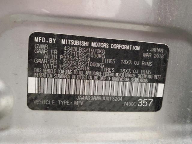 JA4AR3AW9JU013204 - 2018 MITSUBISHI OUTLANDER ES Серебристый фото 13