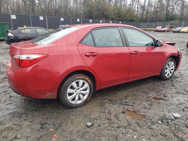 2T1BURHE8EC148878 - 2014 TOYOTA COROLLA L RED photo 3