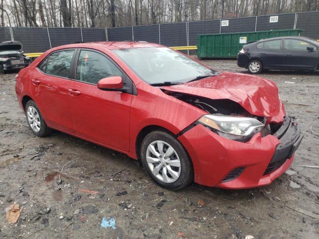 2T1BURHE8EC148878 - 2014 TOYOTA COROLLA L RED photo 4