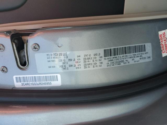 2C4RC1GG3JR245955 - 2018 CHRYSLER PACIFICA LIMITED Silber Foto 13