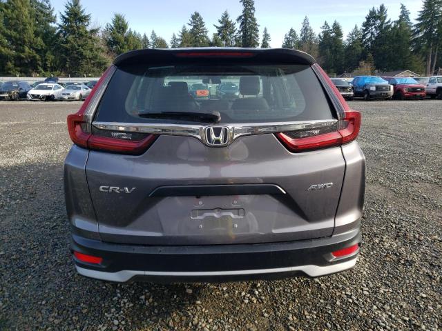 2HKRW2H25MH652581 - 2021 HONDA CR-V LX GRAY photo 6