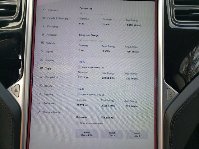 5YJSA1H17EFP56734 - 2014 TESLA MODEL S შავი ფოტო 9