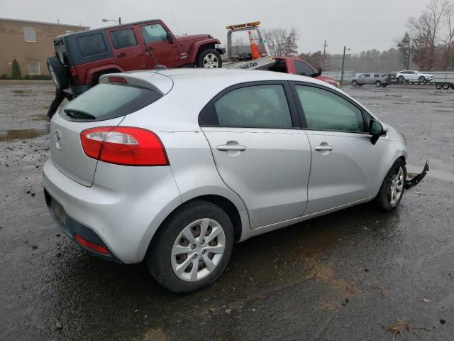 KNADM5A36C6014608 - 2012 KIA RIO LX SILVER photo 3