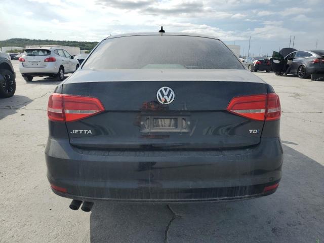 3VWLA7AJ1FM340433 - 2015 VOLKSWAGEN JETTA TDI BLACK photo 6
