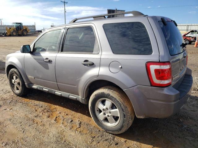 1FMCU02Z48KA42874 - 2008 FORD ESCAPE XLS GRAY photo 2