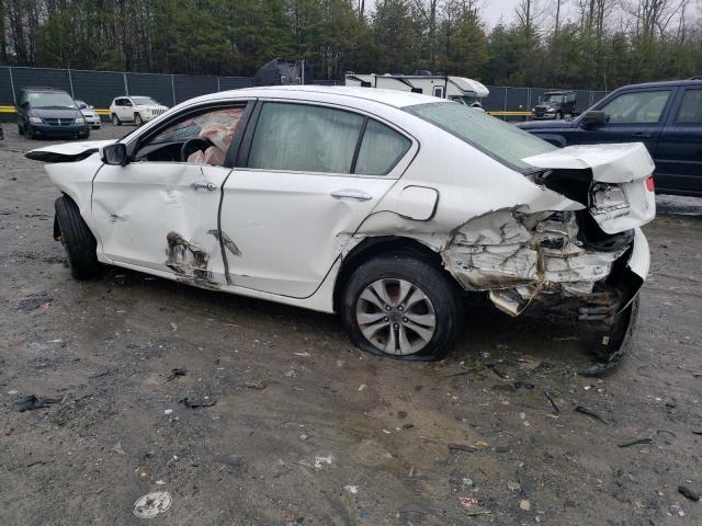 1HGCR2F3XEA052075 - 2014 HONDA ACCORD LX WHITE photo 2