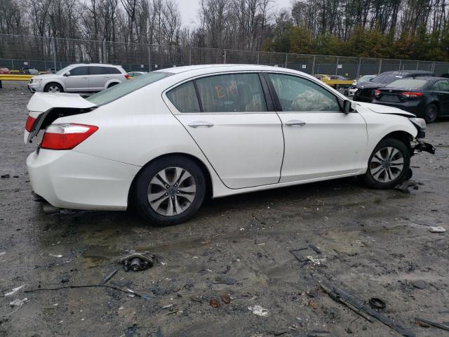 1HGCR2F3XEA052075 - 2014 HONDA ACCORD LX WHITE photo 3