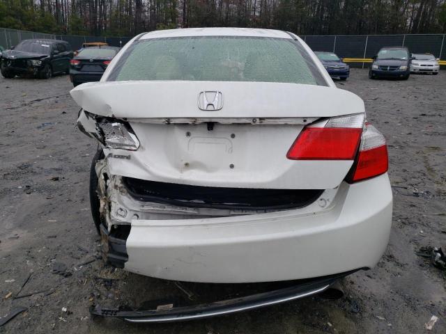 1HGCR2F3XEA052075 - 2014 HONDA ACCORD LX WHITE photo 6