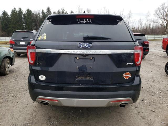 1FM5K8D89HGD97012 - 2017 FORD EXPLORER XLT BLACK photo 6