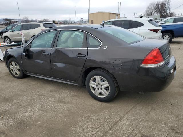 2G1WB57K691198313 - 2009 CHEVROLET IMPALA LS GRAY photo 2