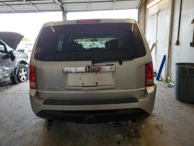 5FNYF4H23CB082200 - 2012 HONDA PILOT LX SILVER photo 6