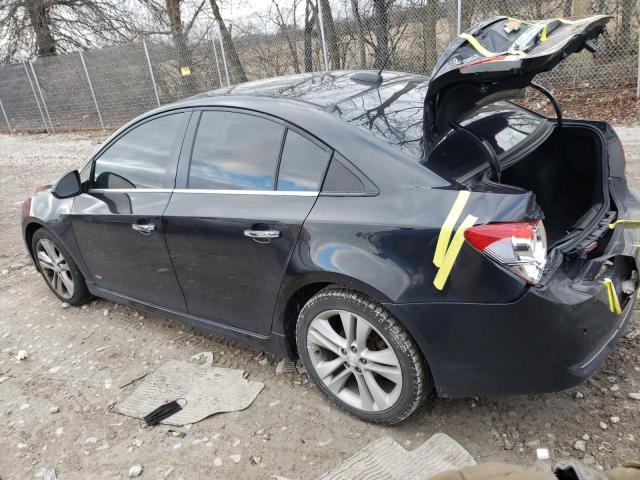 1G1PG5SB6F7103275 - 2015 CHEVROLET CRUZE LTZ BLACK photo 2