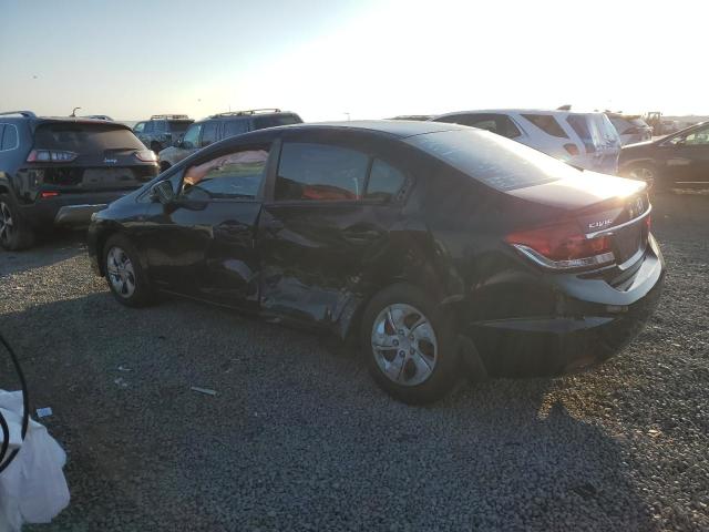 19XFB2F50DE209075 - 2013 HONDA CIVIC LX BLACK photo 2