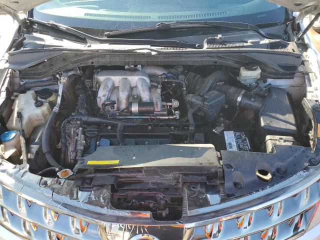 JN8AZ08W17W659543 - 2007 NISSAN MURANO SL SILVER photo 11