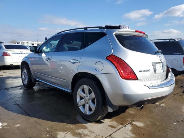 JN8AZ08W17W659543 - 2007 NISSAN MURANO SL SILVER photo 2