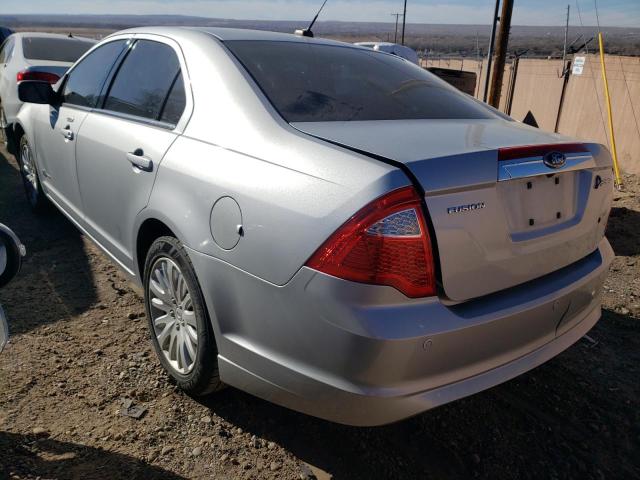 3FADP0L33AR193982 - 2010 FORD FUSION HYBRID SILVER photo 2