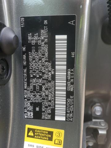 5TDZK3EH5AS003282 - 2010 TOYOTA HIGHLANDER Vert photo 13