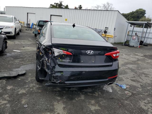 5NPE24AF0FH191635 - 2015 HYUNDAI SONATA SE BLACK photo 6