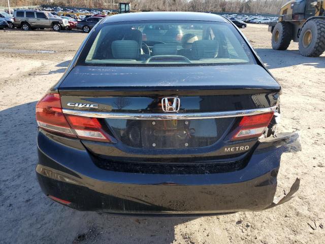 19XFB2F56DE211218 - 2013 HONDA CIVIC LX BLACK photo 6