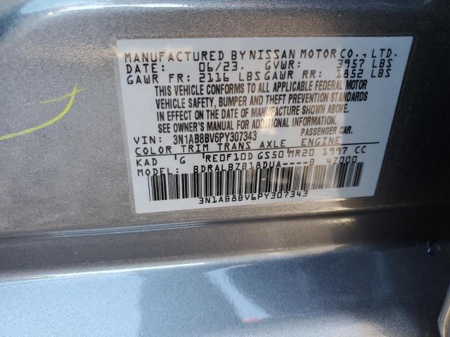 3N1AB8BV6PY307343 - 2023 NISSAN SENTRA S GRAY photo 12