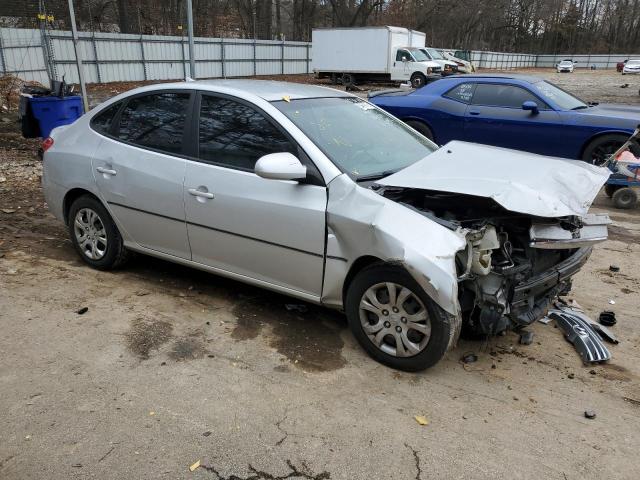 KMHDU4AD5AU844992 - 2010 HYUNDAI ELANTRA BLUE SILVER photo 4