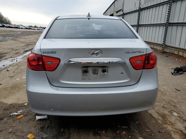 KMHDU4AD5AU844992 - 2010 HYUNDAI ELANTRA BLUE SILVER photo 6