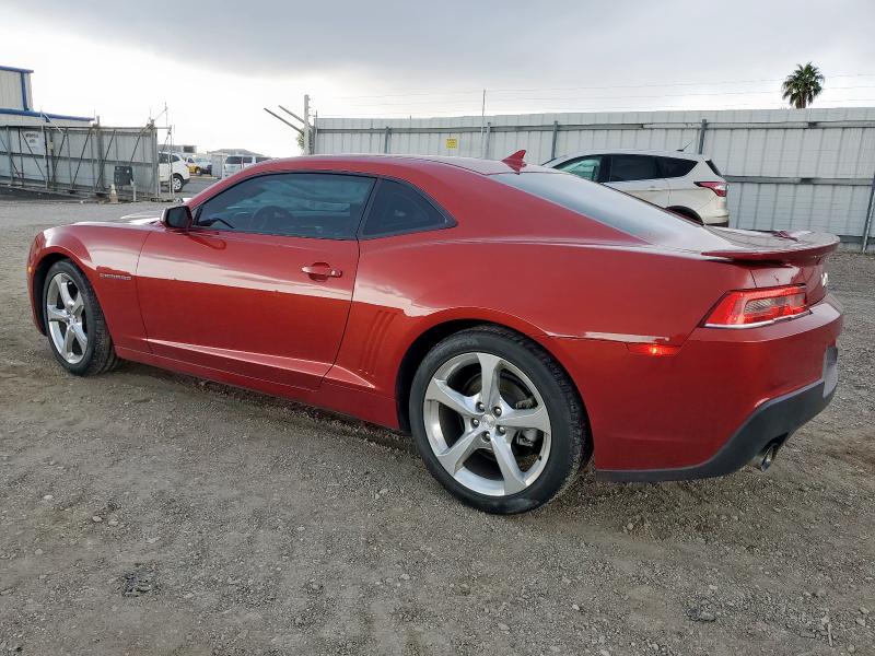 2G1FD1E34F9104263 - 2015 CHEVROLET CAMARO LT მუქწითელი ფოტო 2